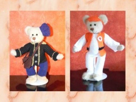 2er Set Bärenkleidung, Sammelbären, 30 cm Bären