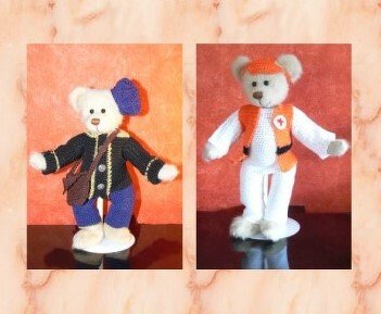 2er Set Bärenkleidung, Sammelbären, 30 cm Bären