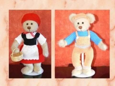 2er Set Bärenkleidung, Sammelbären, 30 cm Bären