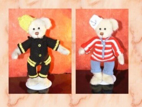 2er Bärenkleiderset, Sammelbären, 30 cm Bären