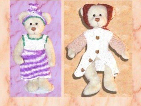 2er Bärenkleidung, Set, Sammelbären, 30 cm Bären