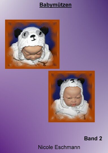 Baby Mütze 50/56 Pandabär