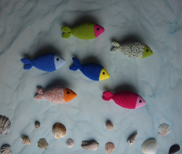 Häkelanleitung kleine Fische