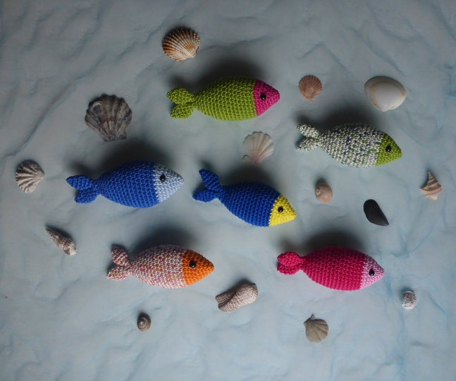 Häkelanleitung kleine Fische
