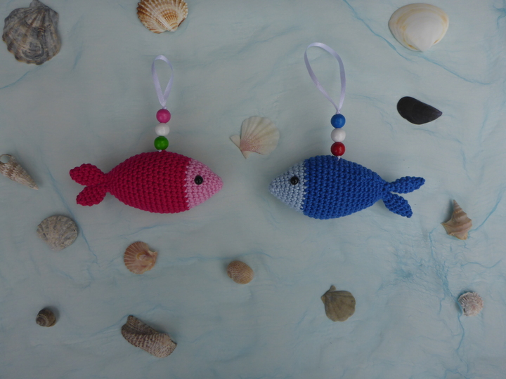 Häkelanleitung kleine Fische