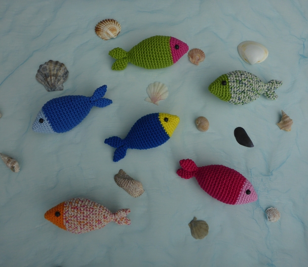 Häkelanleitung kleine Fische