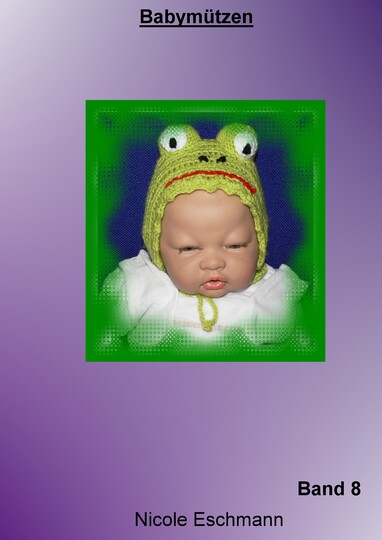 Baby Mütze 50/56 Frosch