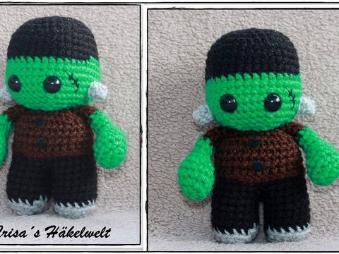 Frankenstein Häkelanleitung, Halloween 
