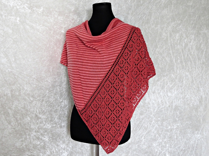 Strickanleitung Tuch, Dreieckstuch stricken Amrun