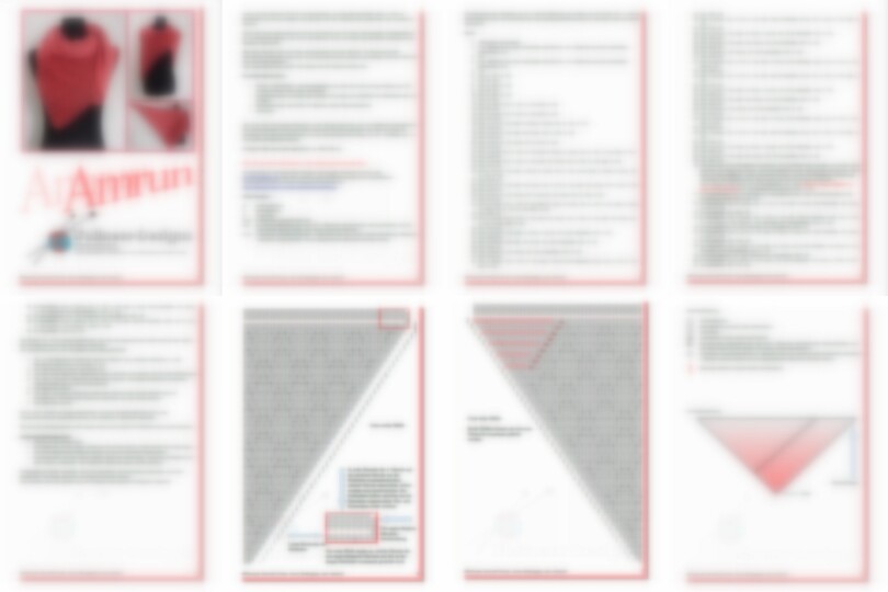 Strickanleitung Tuch, Dreieckstuch stricken Amrun