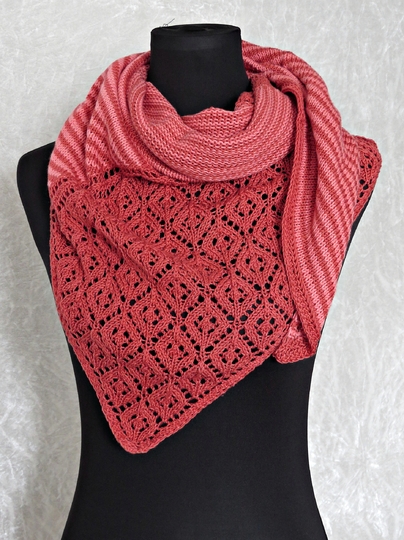 Strickanleitung Tuch, Dreieckstuch stricken Amrun