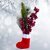 Häkelanleitung - weihnachtlicher Blumenstiefel