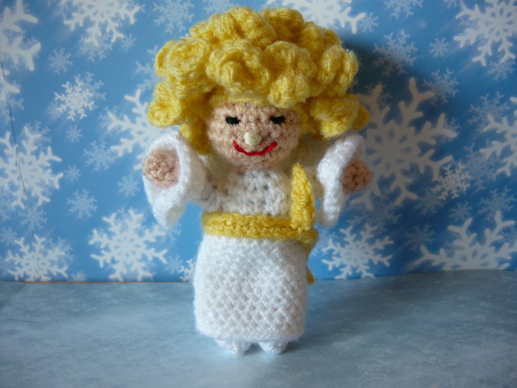 Häkelanleitung Engeljunge Schlüsselanhänger / Geschenkanhänger - Bild 3