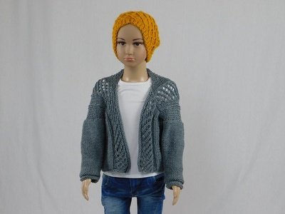 Mädchen Strickjacke