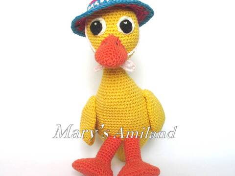 Dora Duck The Ami - Amigurumi Crochet Pattern - Digital Download