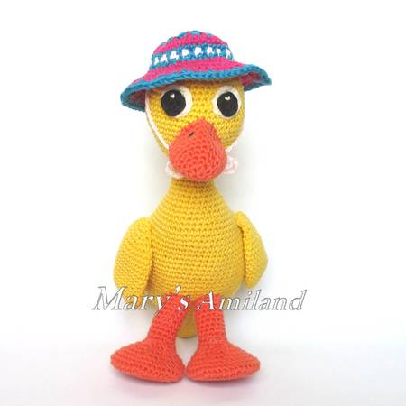 Dora Duck The Ami - Amigurumi Crochet Pattern - Digital Download
