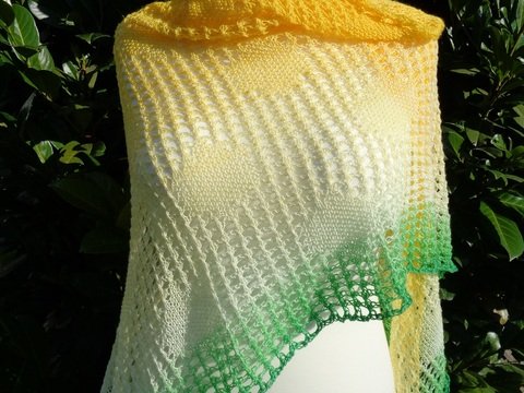 Strickanleitung Dreieckstuch "Limonamato"