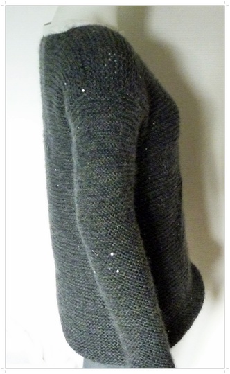 Rippenpullover mit Sternen und Glitzer, E-Book S, M, L