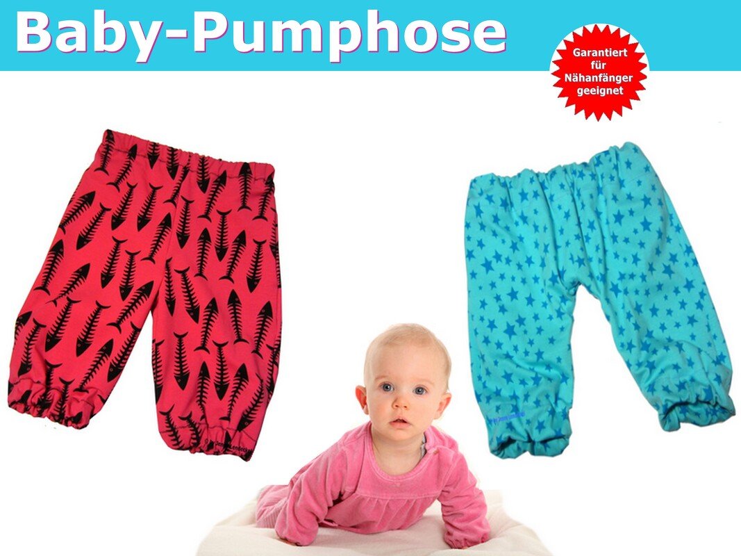 5 Minuten-Babyhose - Schnittmuster &amp; Anleitung