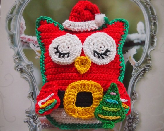 Owl Santa Claus