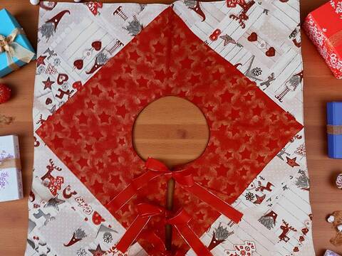 Nähanleitung für Bella die Christbaumdecke in 2 Varianten