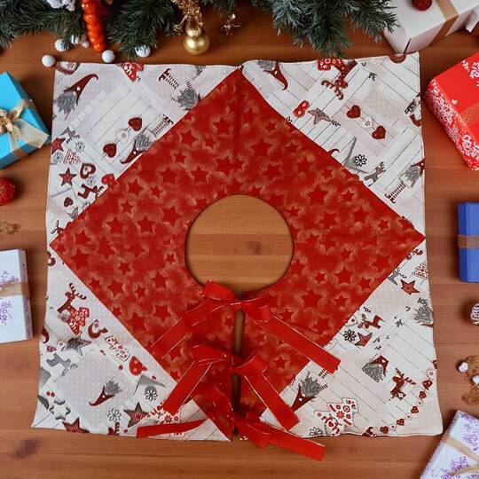 Nähanleitung für Bella die Christbaumdecke in 2 Varianten