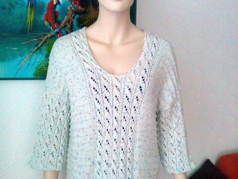 Pulli " Caya Ajour " Größe : 38 / 40 ( 42 ) 44 / 46