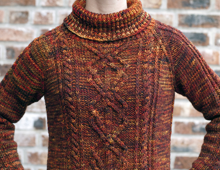 Inga - Rollkragenpullover mit Zopfmuster
