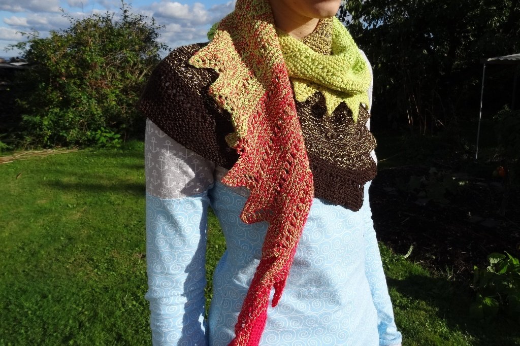 Drachentuch gestrickt Strickanleitung - Bild 12