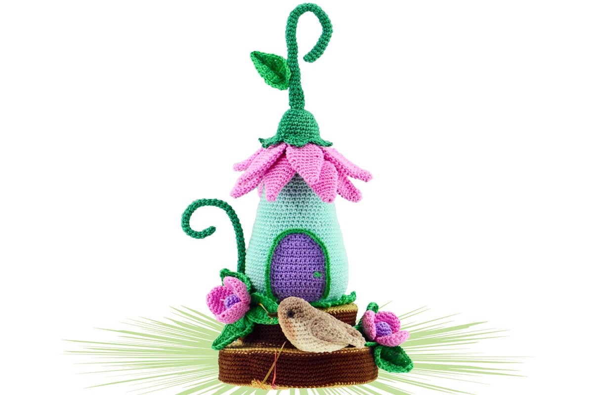 Hängehäuschen Vögelchen Häkelanleitung Amigurumi