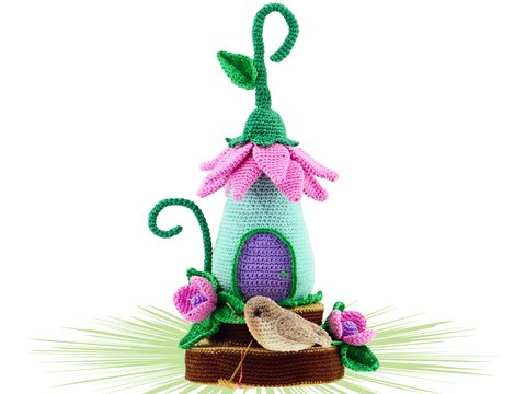 Hängehäuschen Vögelchen Häkelanleitung Amigurumi