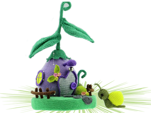 Hängehäuschen Schnecke Häkelanleitung Amigurumi