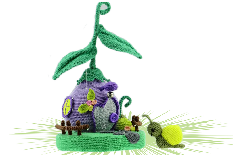 Hängehäuschen Schnecke Häkelanleitung Amigurumi