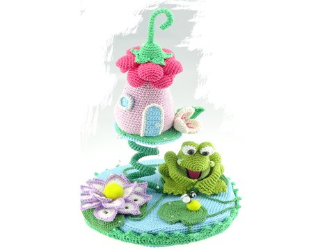 Hänge Häuschen Frosch Häkelanleitung Amigurumi