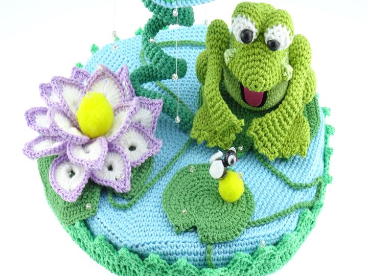 Hänge Häuschen Frosch Häkelanleitung Amigurumi