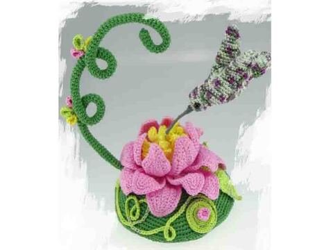 Hänge Dekoration Kolibri Häkelanleitung Amigurumi