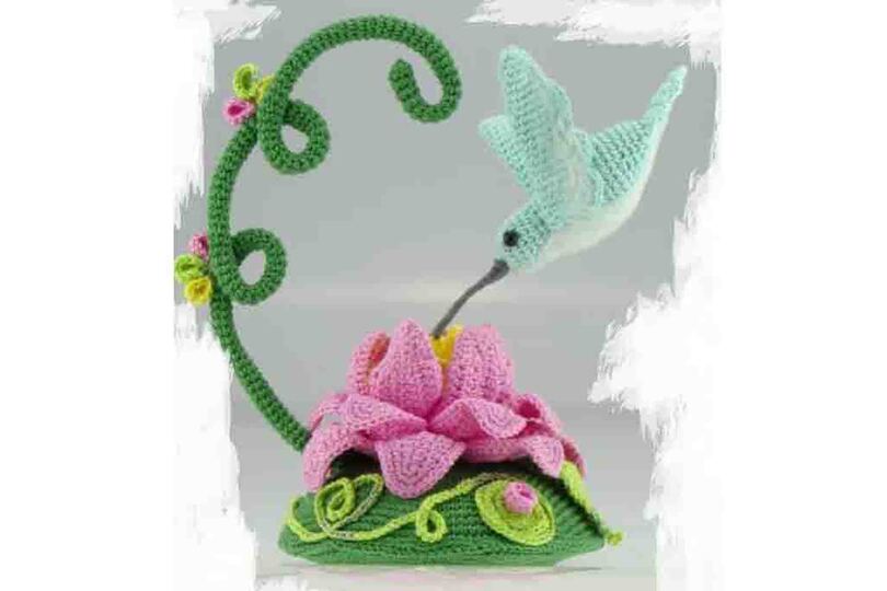 Hänge Dekoration Kolibri Häkelanleitung Amigurumi
