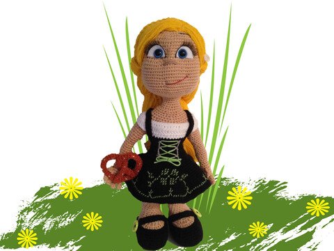 Brigitte das Bayerische Mädel Häkelanleitung Amigurumi