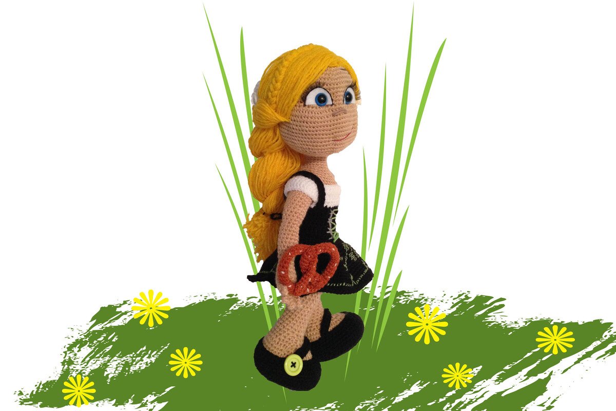Brigitte das Bayerische Mädel Häkelanleitung Amigurumi - Bild 2