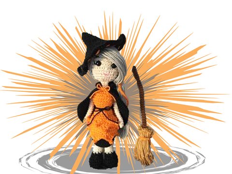 Hexe Olga Häkelanleitung Amigurumi
