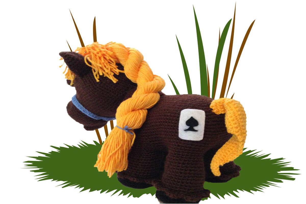 Pferd - Casino das Bauernhofpferd Häkelanleitung Amigurumi - Bild 2