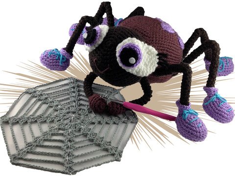 Tamara die herzliche Spinne Häkelanleitung Amigurumi