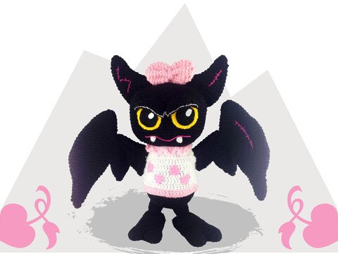 Fledermaus Laura meine ABFF Häkelanleitung Amigurumi