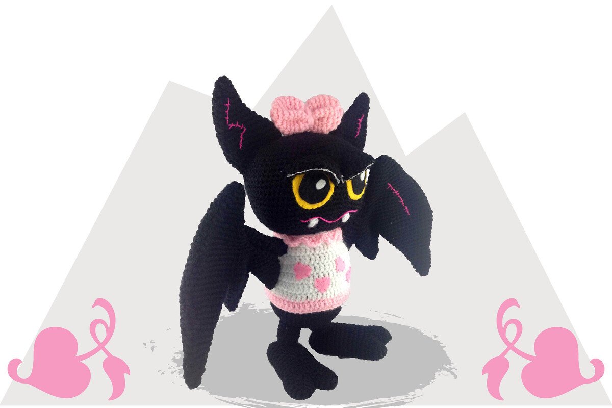 Fledermaus Laura meine ABFF Häkelanleitung Amigurumi - Bild 2