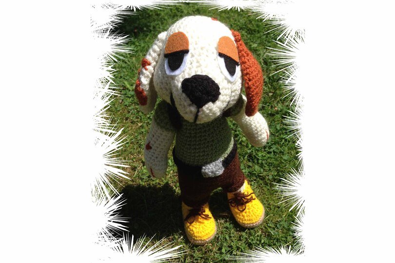 Hund Bobby der Schulhund Häkelanleitung Amigurumi