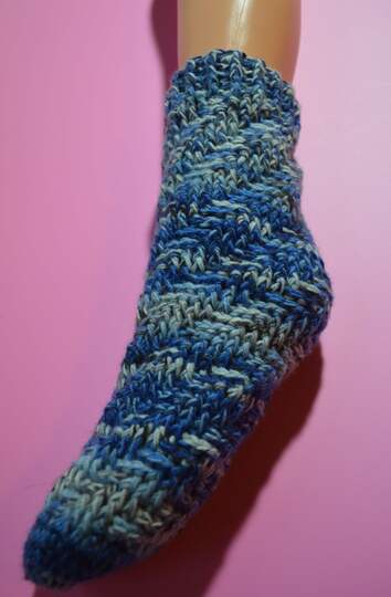 Spiral Socken Super Easy, warme Wintersocken, Haussocken, leicht und schnell gehäkelt Gr. 32-45 (47)