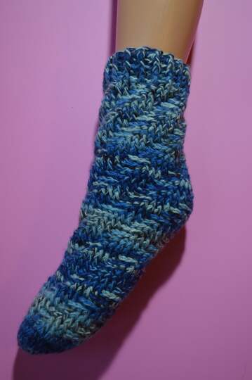 Spiral Socken Super Easy, warme Wintersocken, Haussocken, leicht und schnell gehäkelt Gr. 32-45 (47)