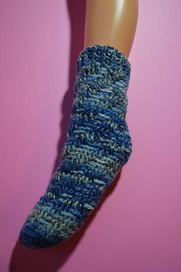 Spiral Socken Super Easy, warme Wintersocken, Haussocken, leicht und schnell gehäkelt Gr. 32-45 (47)