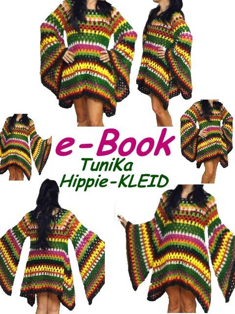 E-Book * hiPPie Kleid - Tunika * Häkelanleitung, pdf-Datei, HäkelKLEID, Granny Square, - Bild 2