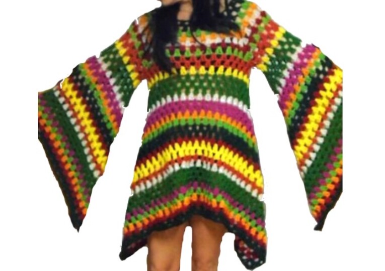 E-Book * hiPPie Kleid - Tunika * Häkelanleitung, pdf-Datei, HäkelKLEID, Granny Square, 